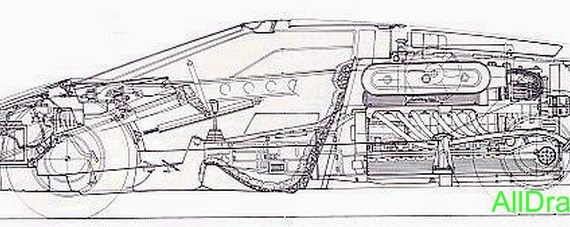 Lamborghini Countach 5000S (Lamborgini Kountach 5000C) - drawings (figures) of the car